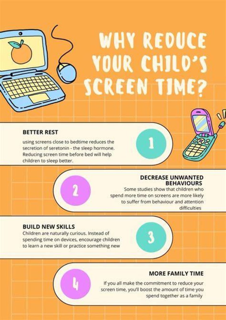 Try to reduce your children's screen time