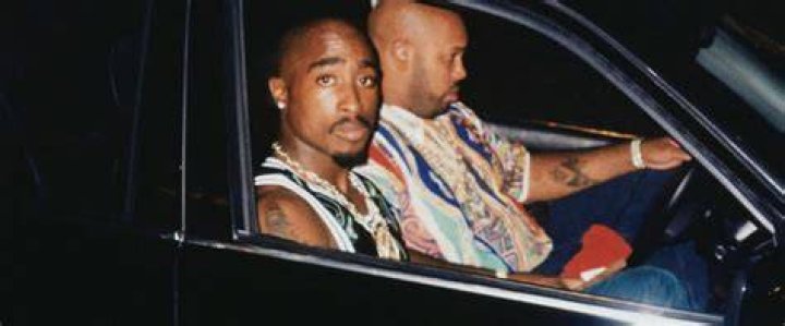 Tupac Shakur is seen with Suge Knight outside Club 662 in Las Vegas, Nevada in 1996