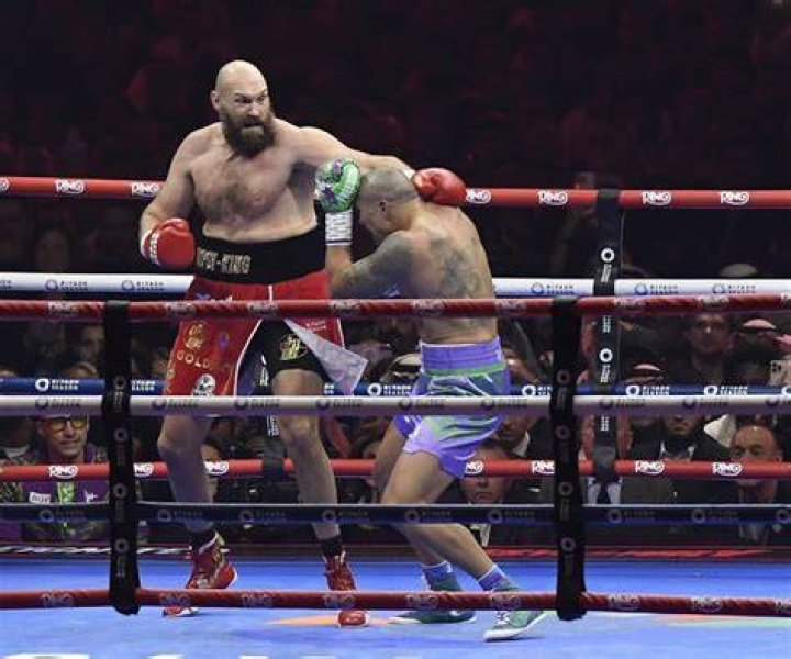 Tyson Fury entered the second fight on a throne