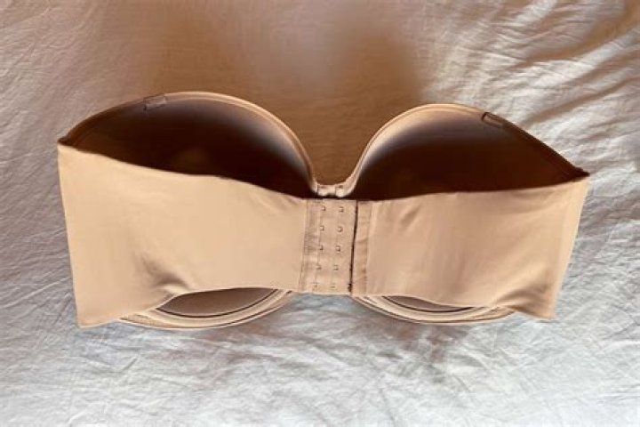 Unlike other strapless bras, she said this one works well for small boobs because it doesn't slide