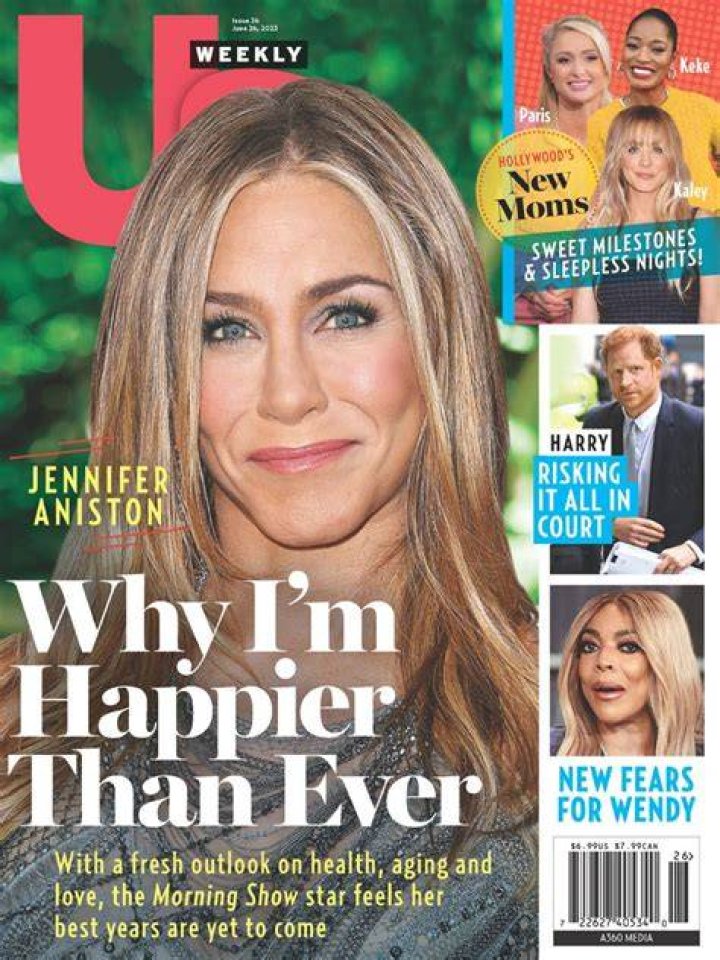 Us Weekly cover Jennifer Aniston 50th Birthday Brad Pitt