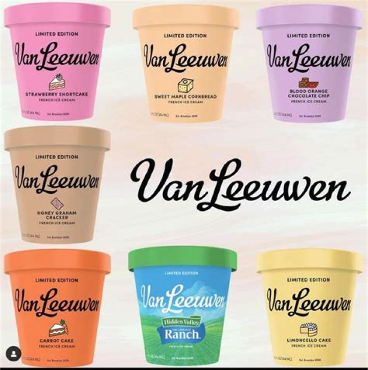 Van Leeuwen ice cream in a cone