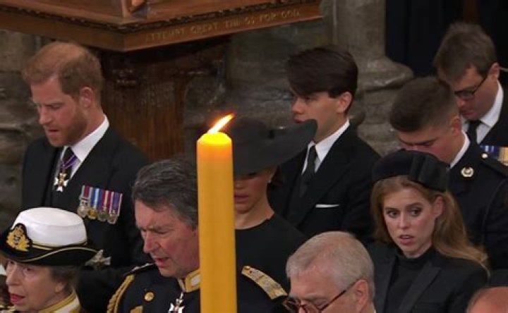 Viewers suggested Meghan was positioned behind the candle on purpose