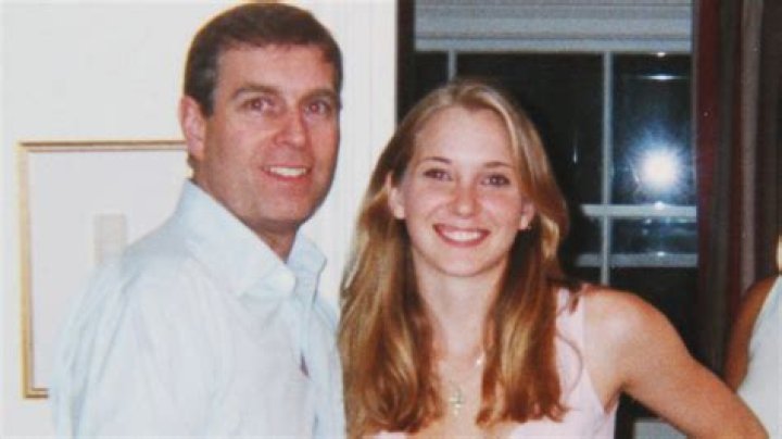 Virginia Roberts pictured with Andrew in London