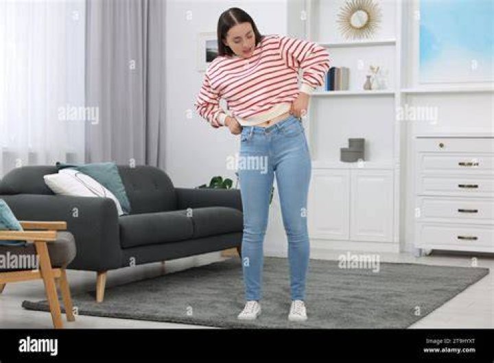 Wearing tight trousers and trying to suck in your stomach can be bad for you