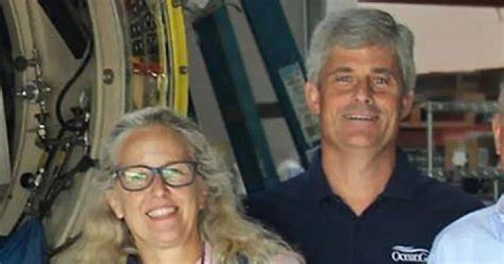 Wendy Rush (left), the wife of killed diver and OceanGate CEO Stockton Rush (center), has a shocking link to the doomed luxury cruise liner