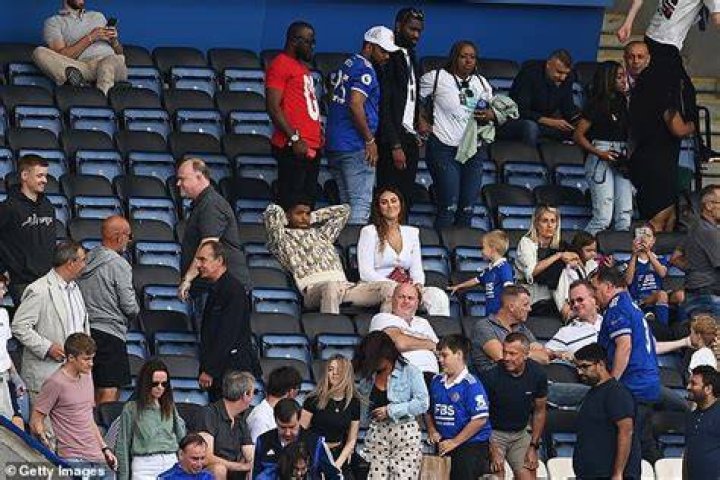 Wesley Fofana watched on from the stands as Leicester lost 2-1 to Southampton on Saturday