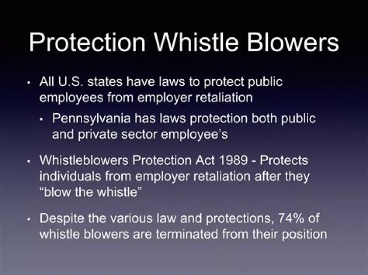 Whistleblowers all blow whistles.