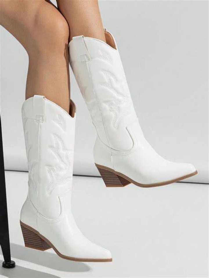 white cowboy boots