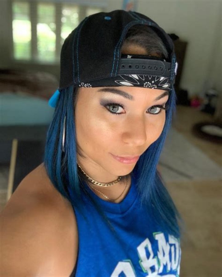 Yim has always rocked her signature blue streaks in her hair