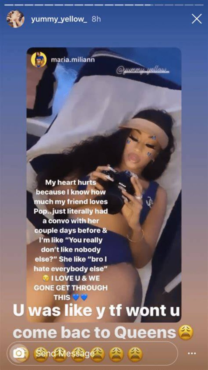  Yummy Yellow wrote heartfelt tribute to her late boyfriend on Instagram