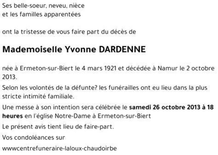 Yvonne Dardenne Net Worth, Income, Salary, Earnings, Biography, How much money make?