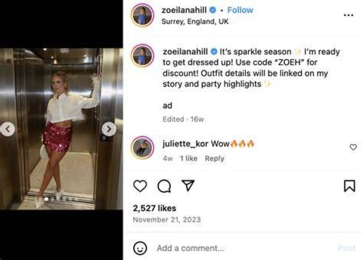 Zoe Llana Hill took to TikTok to show off her look, which she described as a total 'vibe'